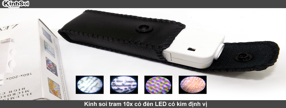 Kính hiển vi mini cầm tay 160-200x LED
