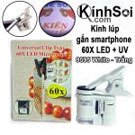 Kính lúp 60x 9595W gắn smartphone soi chụp quay thẩm định phân tích chi tiết LED,UV